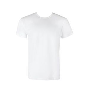 Knocker Men's Cotton Short Sleeve Heavy Crew Neck T-Shirt White